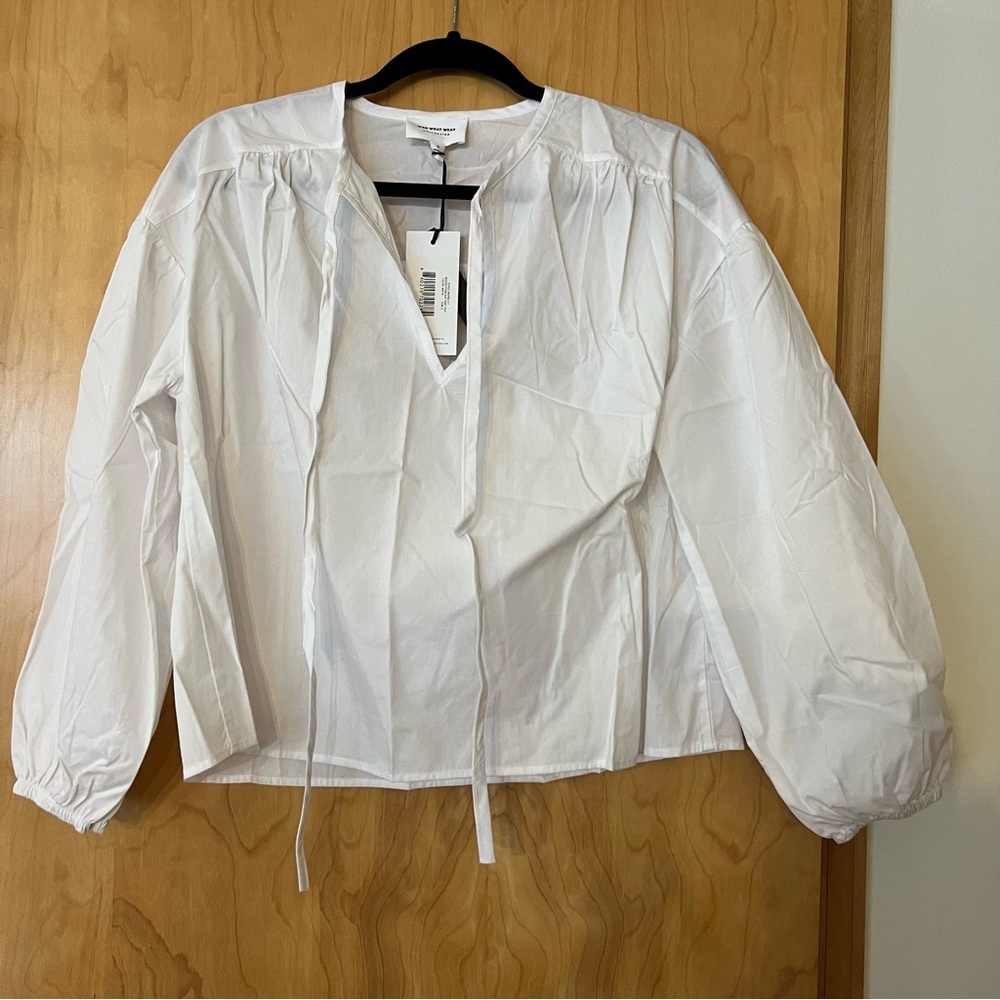 NWT Kat Poet Top in White